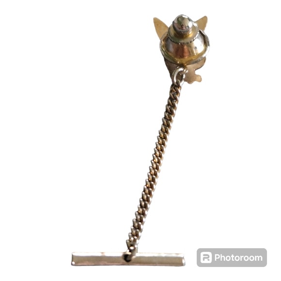 1960s Playboy Silver Tone Tie Tack - Picture 2 of 3